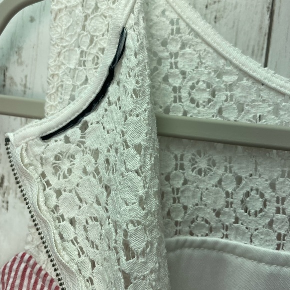 Nina Leonard Pink and White Sleeveless Sundress size 12 - Picture 9 of 12